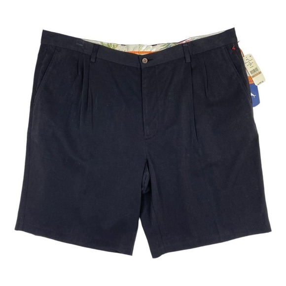 Tommy Bahama Other - NWT Tommy Bahama Black Pleated St. Thomas Silk Blend Shorts Men's 42x9.5
